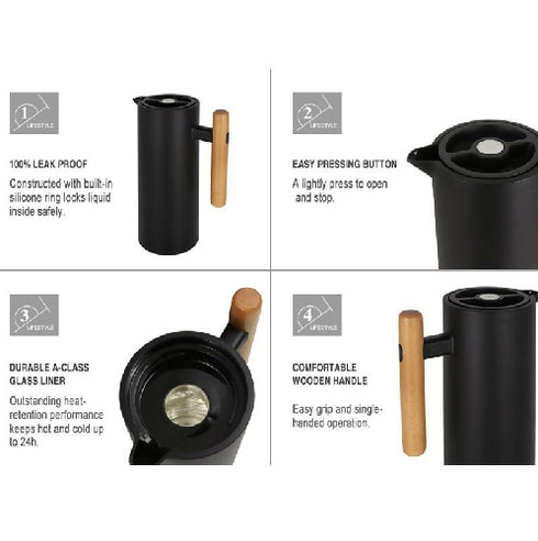 Thermal Carafes Coffee Tea Heat insulated Vacuum Jug